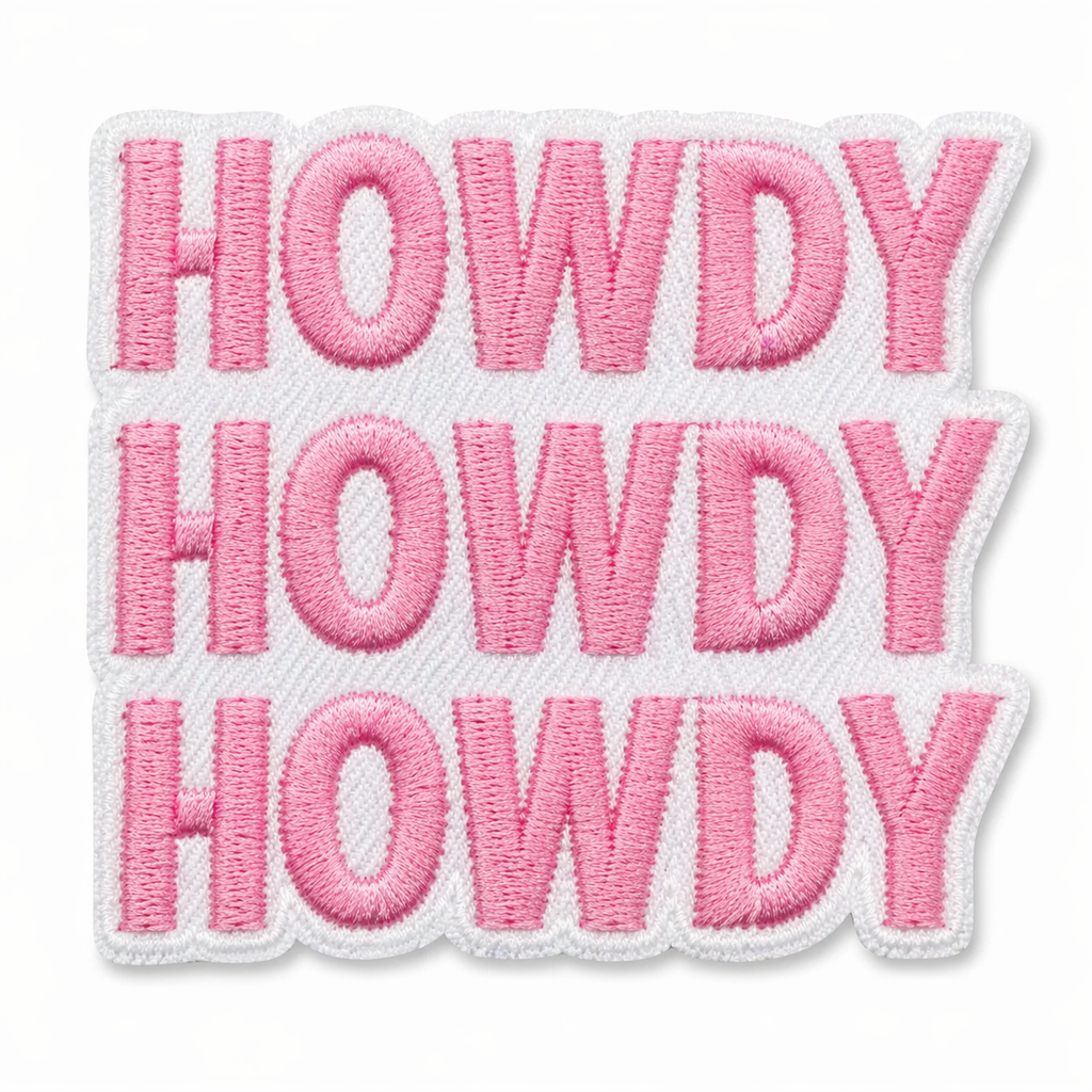 Howdy Rosa - Strykbart tøymerke