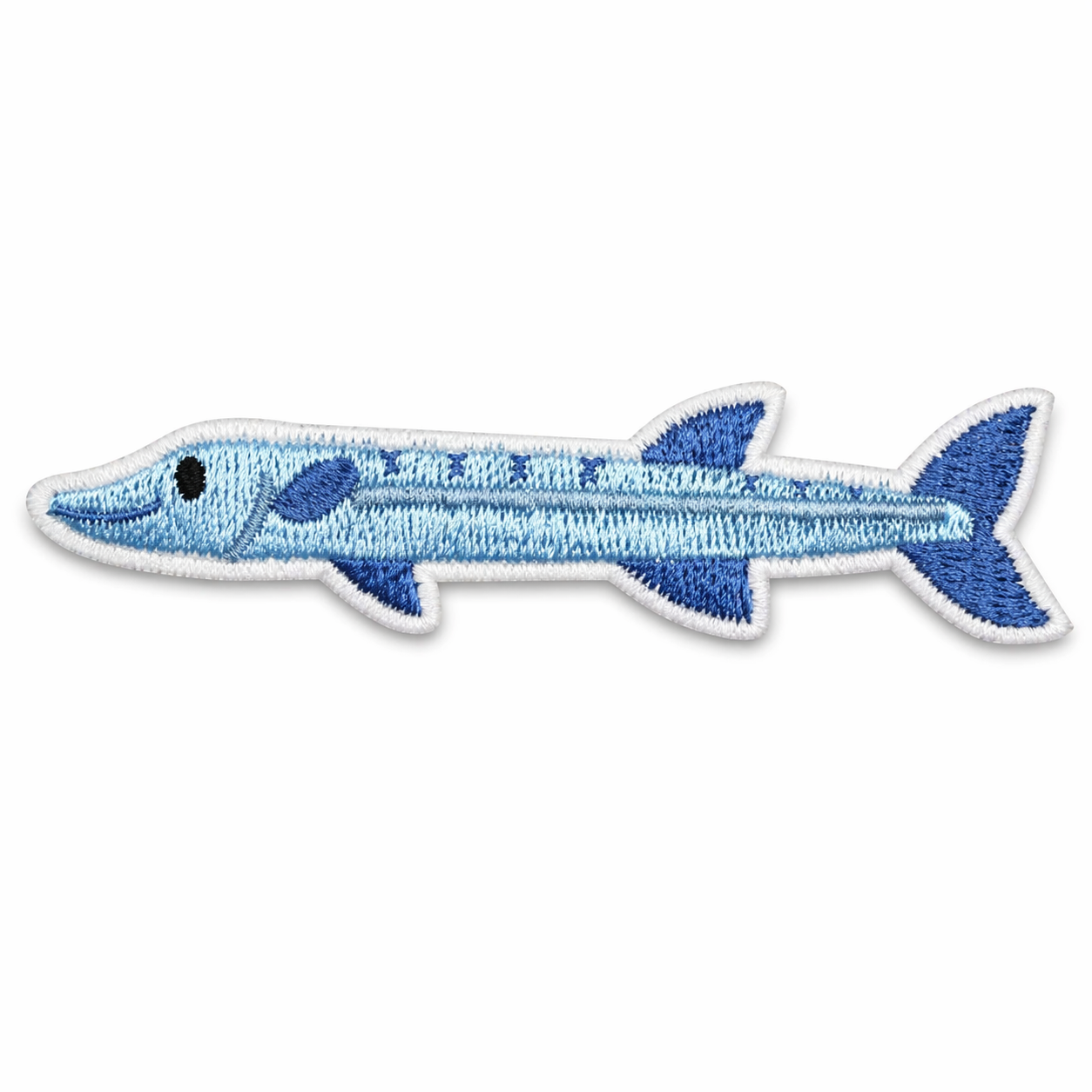 Fisk Blå - Strykbart tøymerke