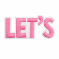 Let's Rosa - Strykbart tøymerke