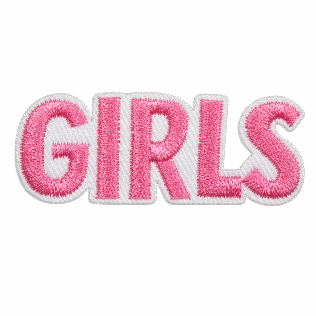 Girls Rosa - Strykbart tøymerke