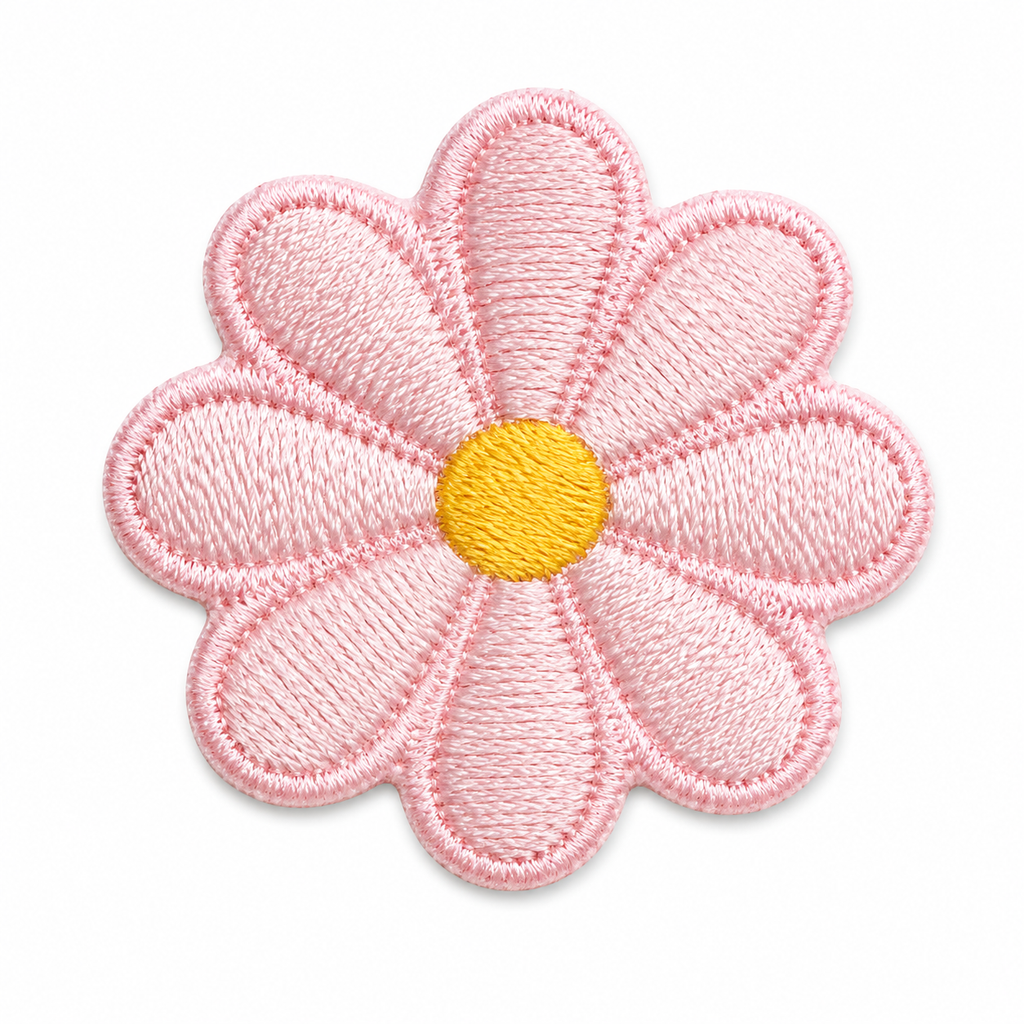 Blomst Rosa - Strykbart tøymerke