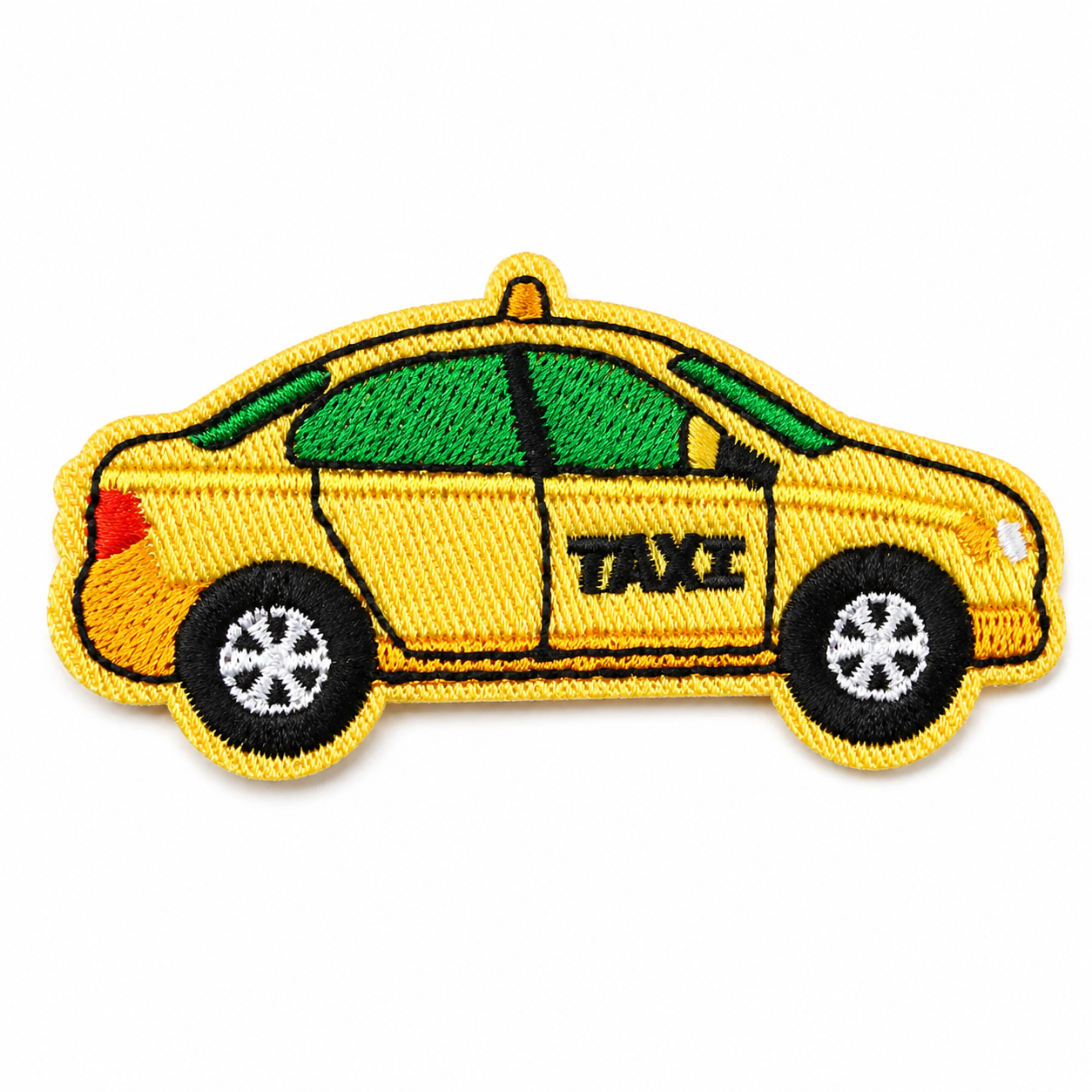 Taxi Gul - Strykbart tøymerke