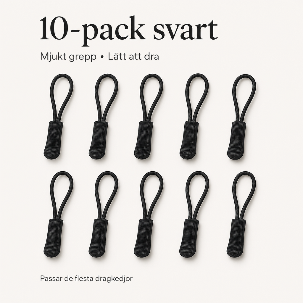 Glidelåshanker for bedre grep – 10-pakk