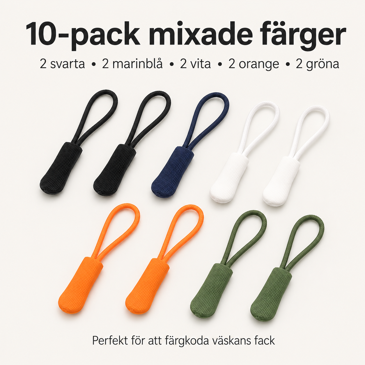 Glidelåshanker for bedre grep – 10-pakk