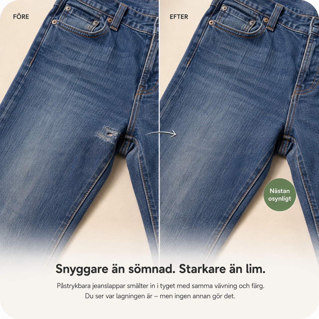 Strykelapper til jeans