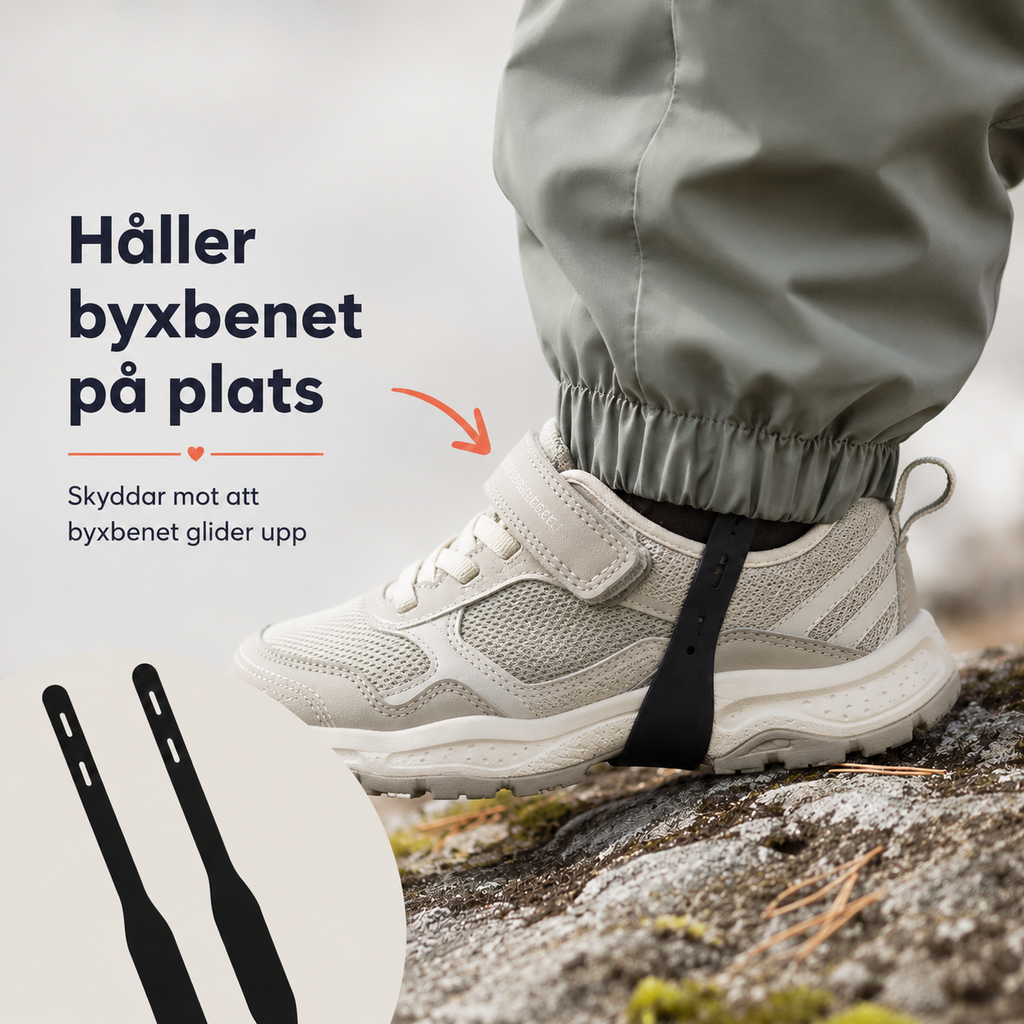 Fotstropper til parkdress og regnbukser – 2-pakk